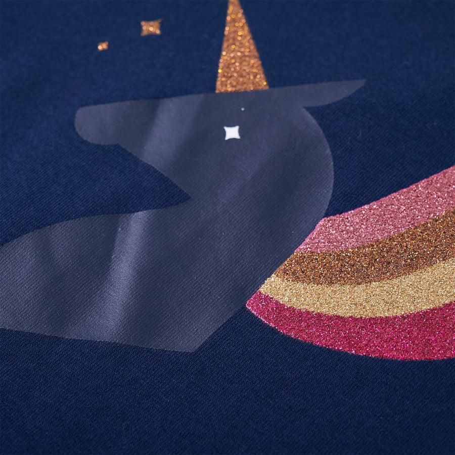 Kindershirt met lange mouwen 104 marineblauw Marineblauw