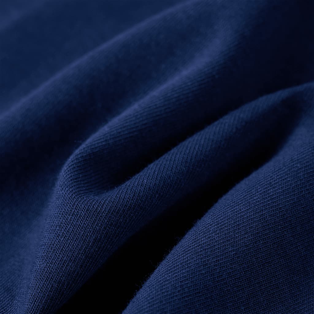 Kindershirt met lange mouwen 128 marineblauw Marineblauw