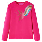 Kid's long-sleeve shirt 104 bright pink