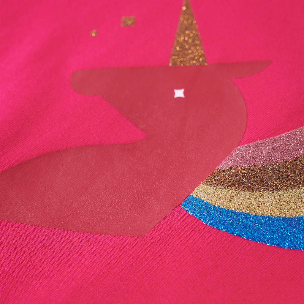 Kindershirt met lange mouwen 104 felroze Roze 104