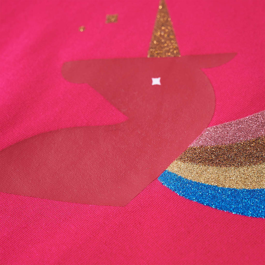 Kindershirt met lange mouwen 104 felroze Roze 104