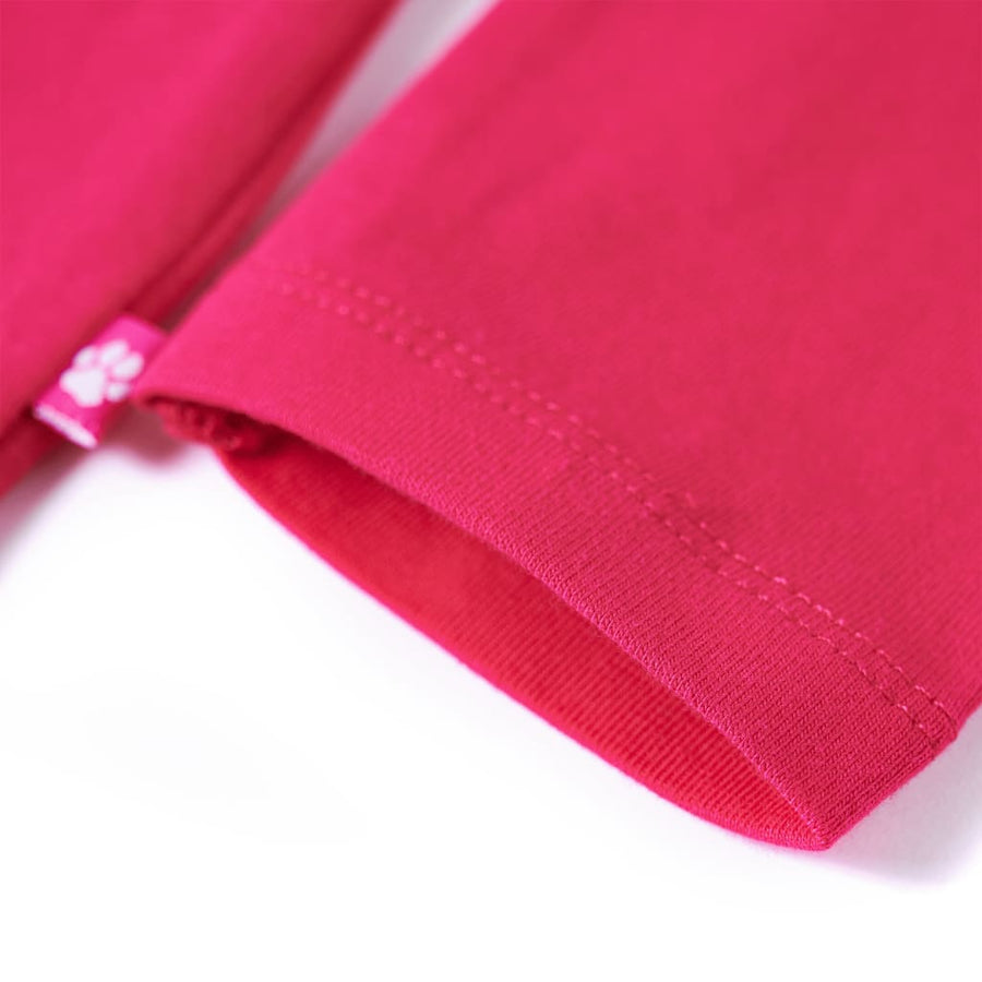 Kindershirt met lange mouwen 104 felroze Roze 104