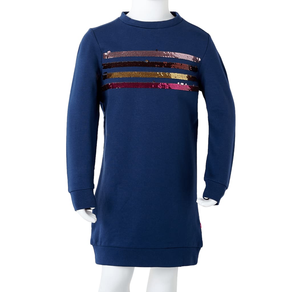 Kinderjurk 104 marineblauw 104