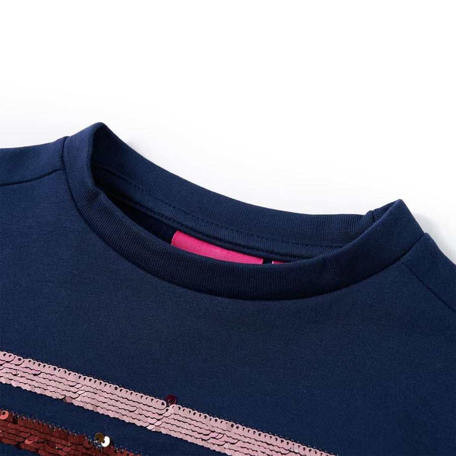 Kinderjurk 116 marineblauw 116