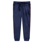 Kinderjoggingbroek 104 marineblauw polyester elastaan