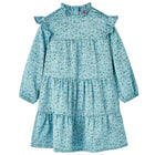 Girl's long-sleeve dress 116 blue