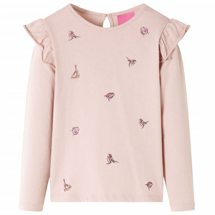 Kindershirt met lange mouwen 92 roze 92