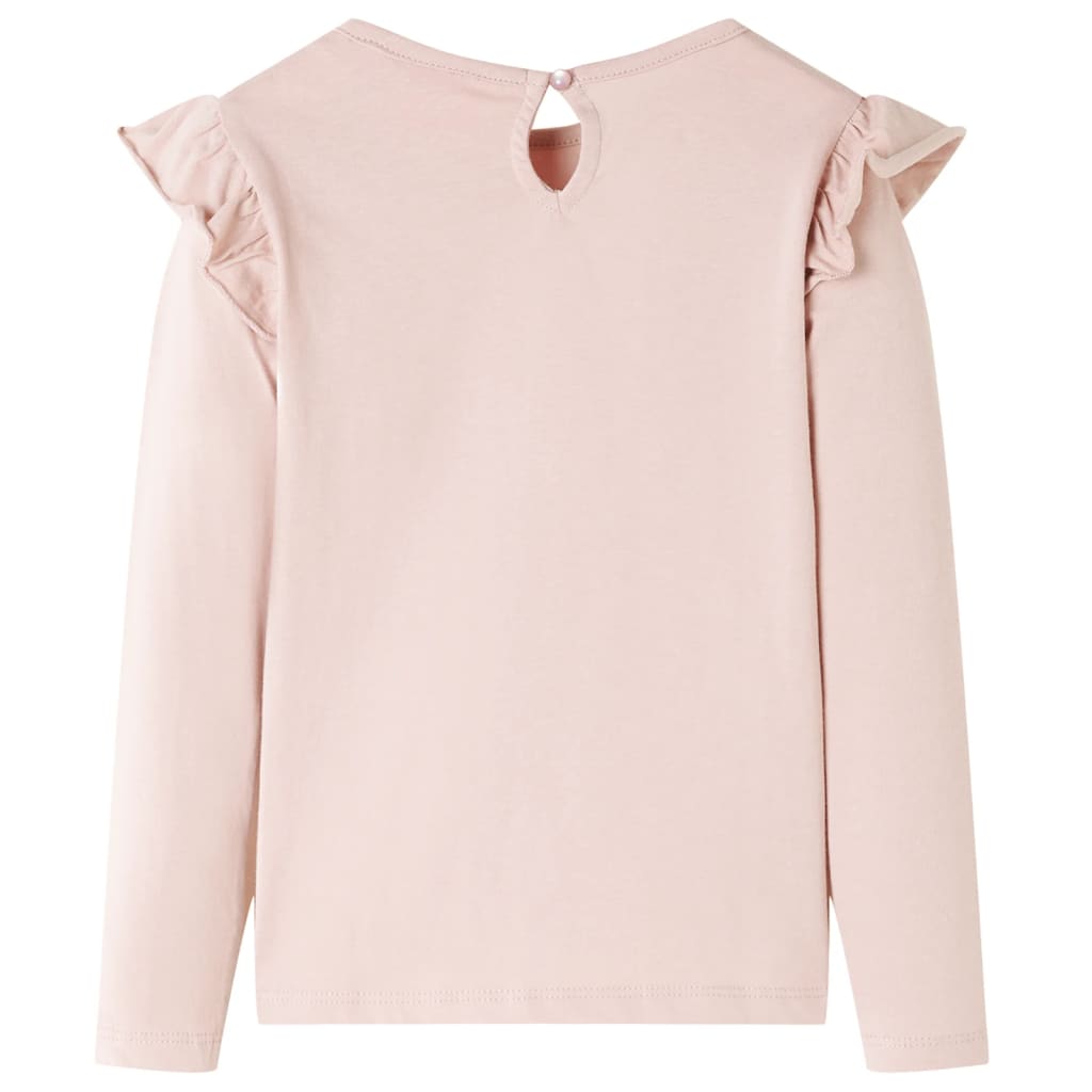 Kindershirt met lange mouwen 128 roze 128