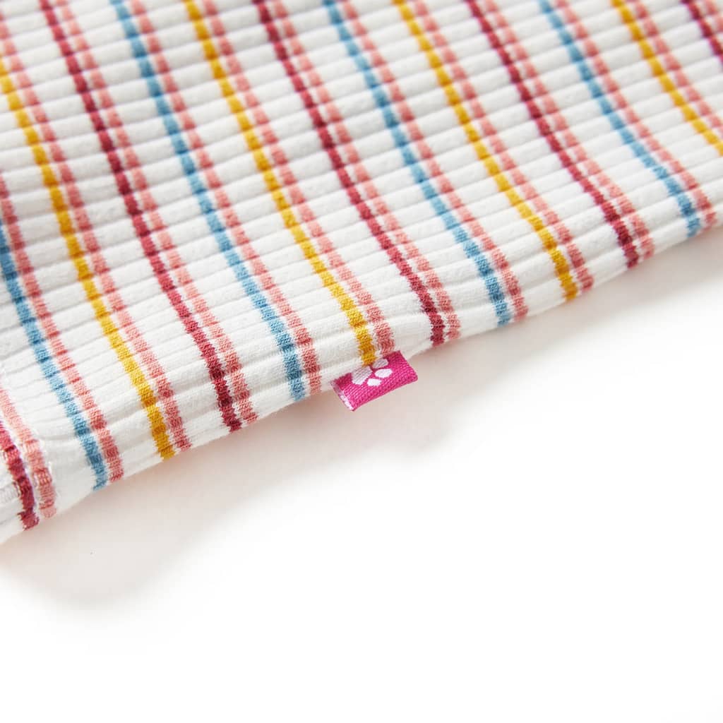Kindershirt met lange mouwen 92 gestreept ecru Ecru