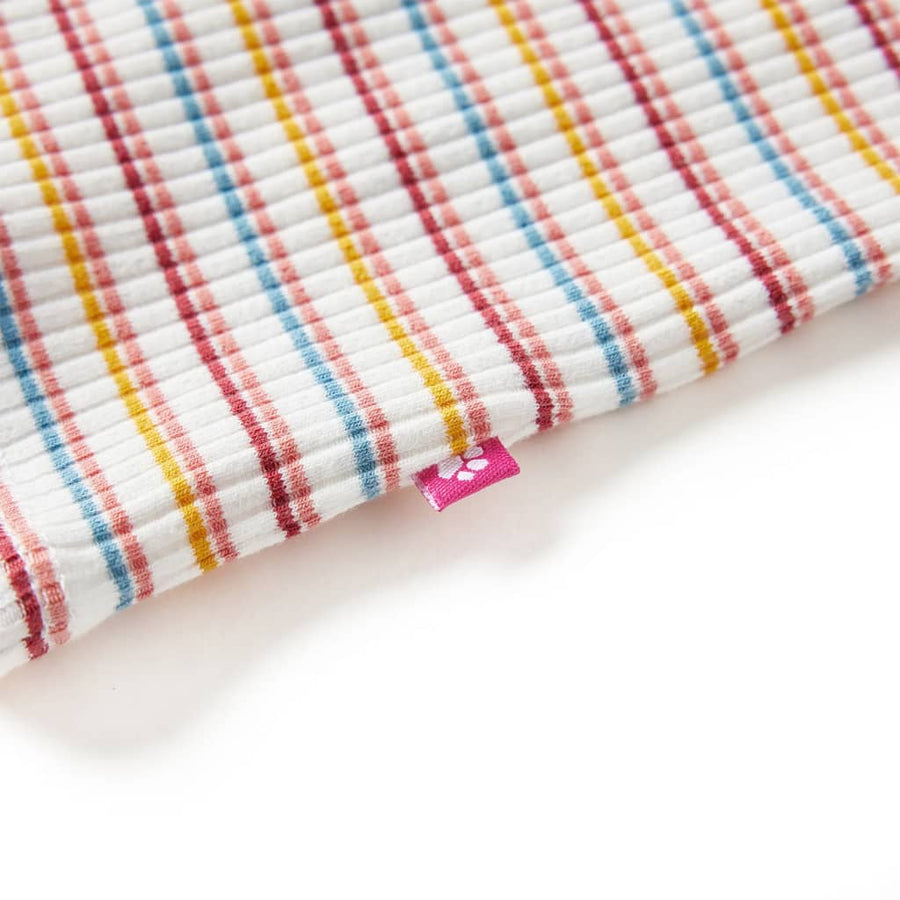 Kindershirt met lange mouwen 92 gestreept ecru Ecru