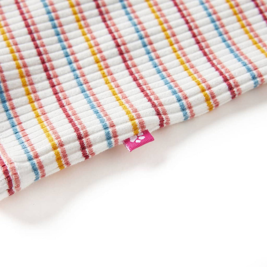 Kindershirt met lange mouwen 104 gestreept ecru Ecru
