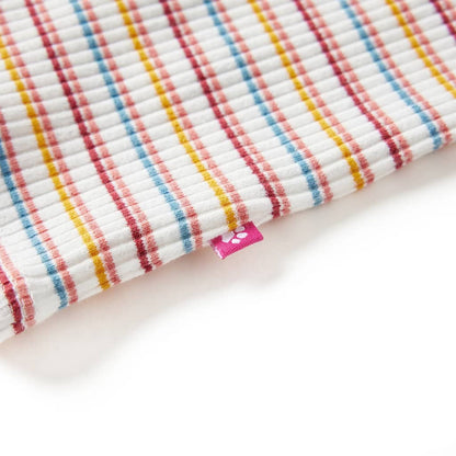 Kindershirt met lange mouwen 116 gestreept ecru Ecru