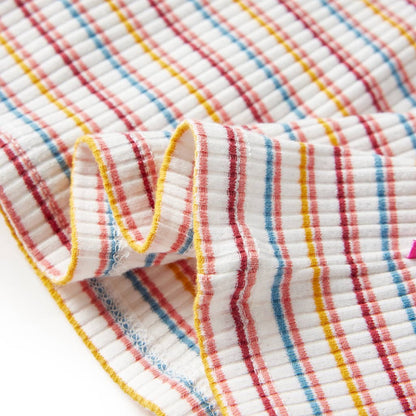 Kindershirt met lange mouwen 116 gestreept ecru Ecru