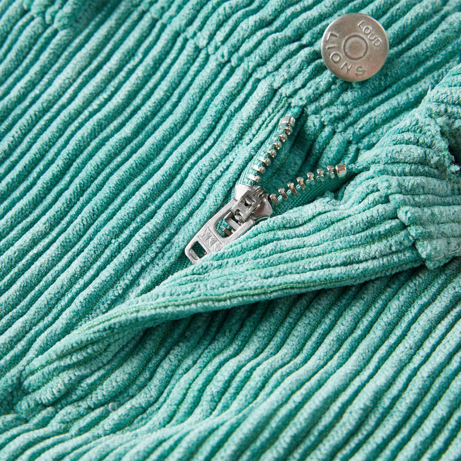 Kinderbroek 128 ribfluweel mintgroen 128