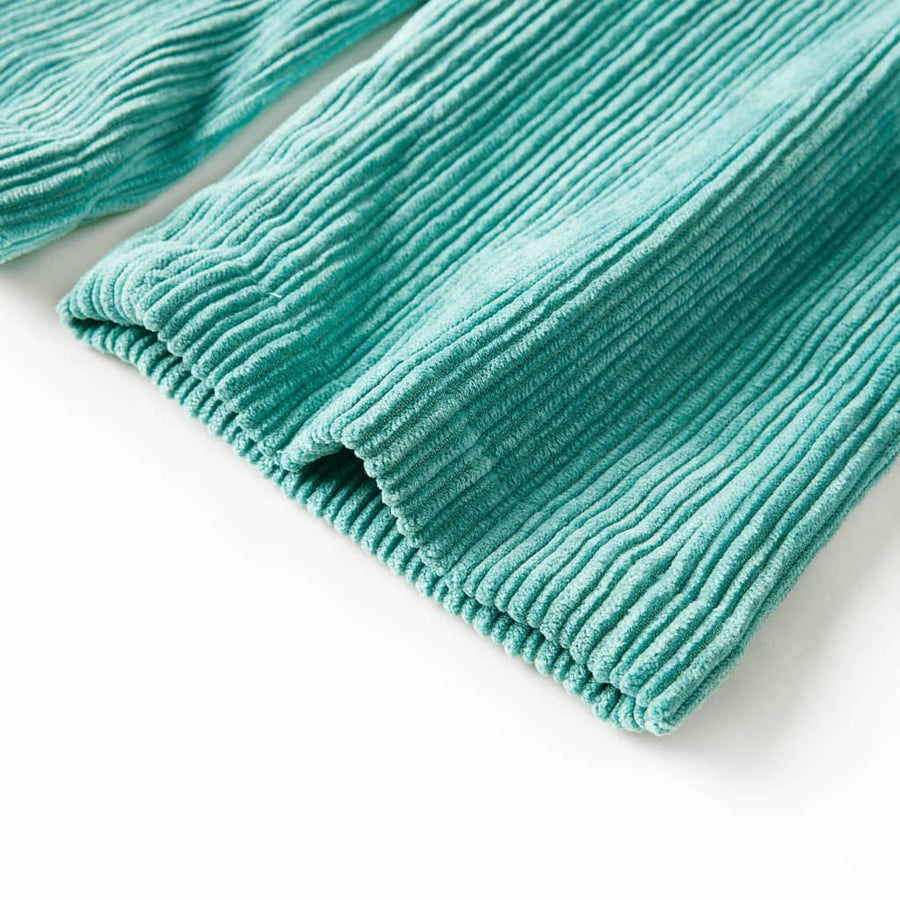 Kinderbroek 128 ribfluweel mintgroen 128