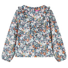 Kids long-sleeved shirt 128 dark blue