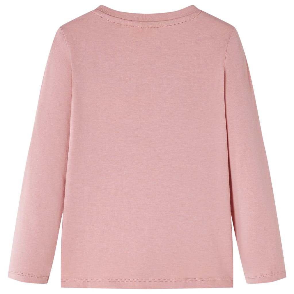 Kindershirt met lange mouwen 104 roze 104