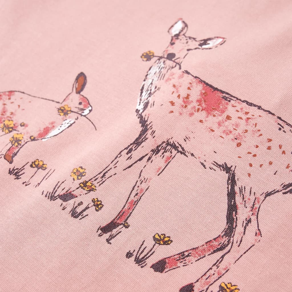 Kindershirt met lange mouwen 104 roze 104