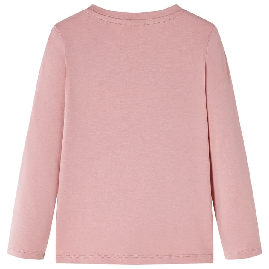 Kindershirt met lange mouwen 128 roze 128