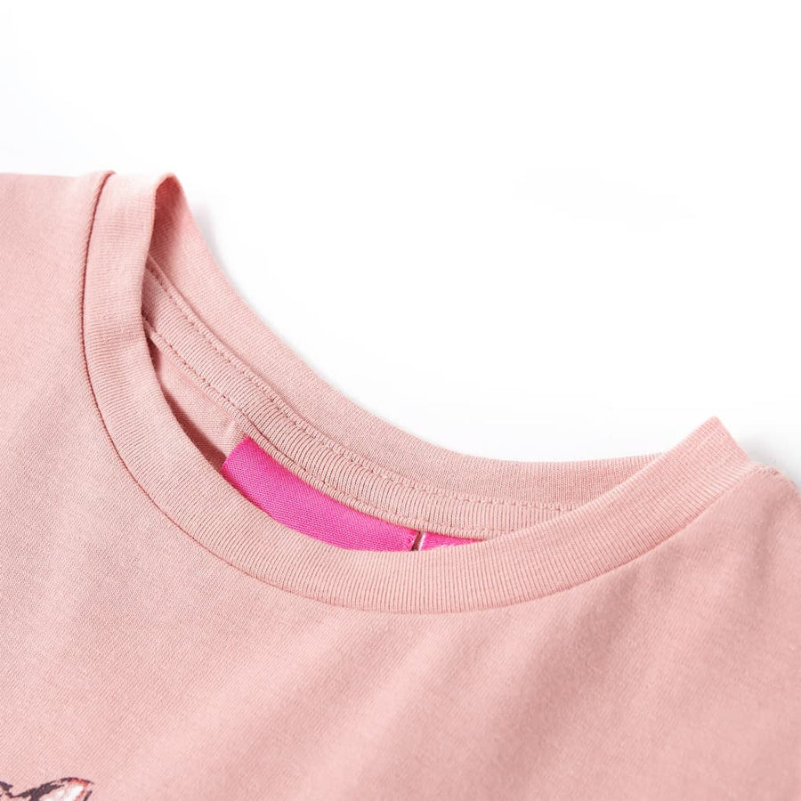 Kindershirt met lange mouwen 128 roze 128