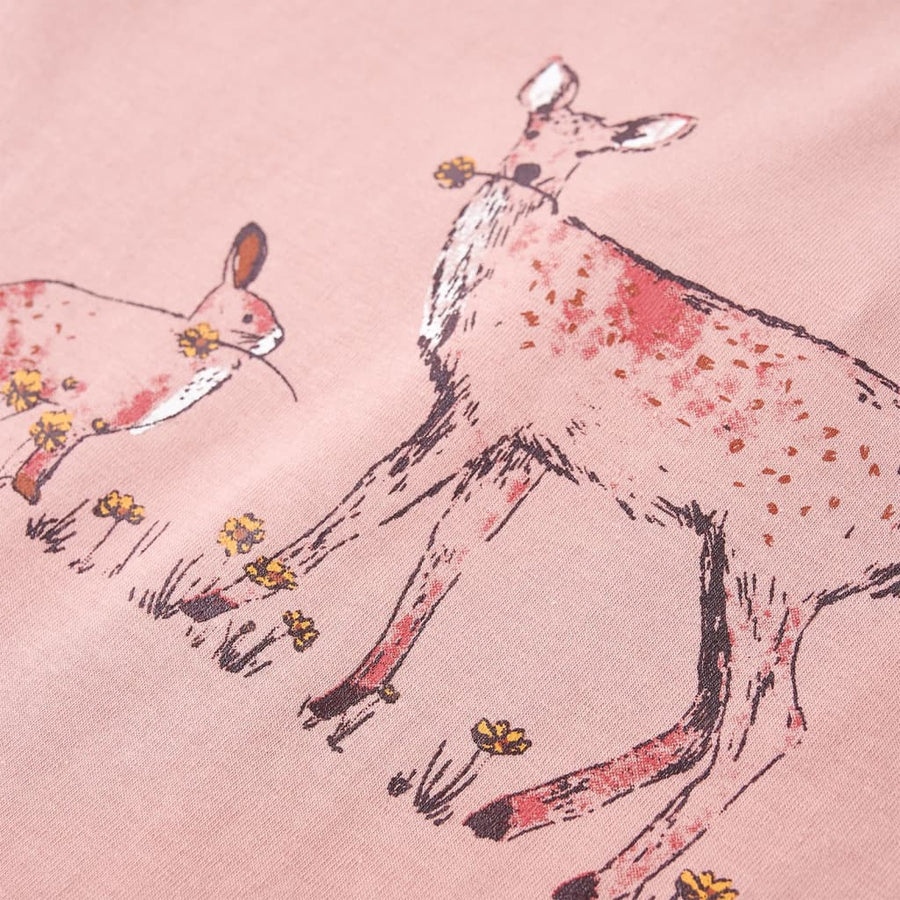 Kindershirt met lange mouwen 128 roze 128