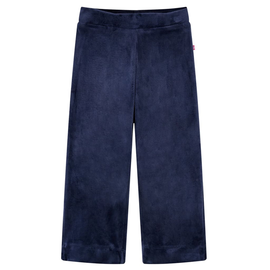 Kinderbroek fluweel 92 donkerblauw 92