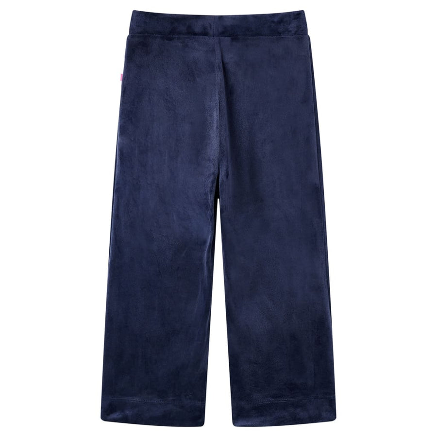 Kinderbroek fluweel 92 donkerblauw 92