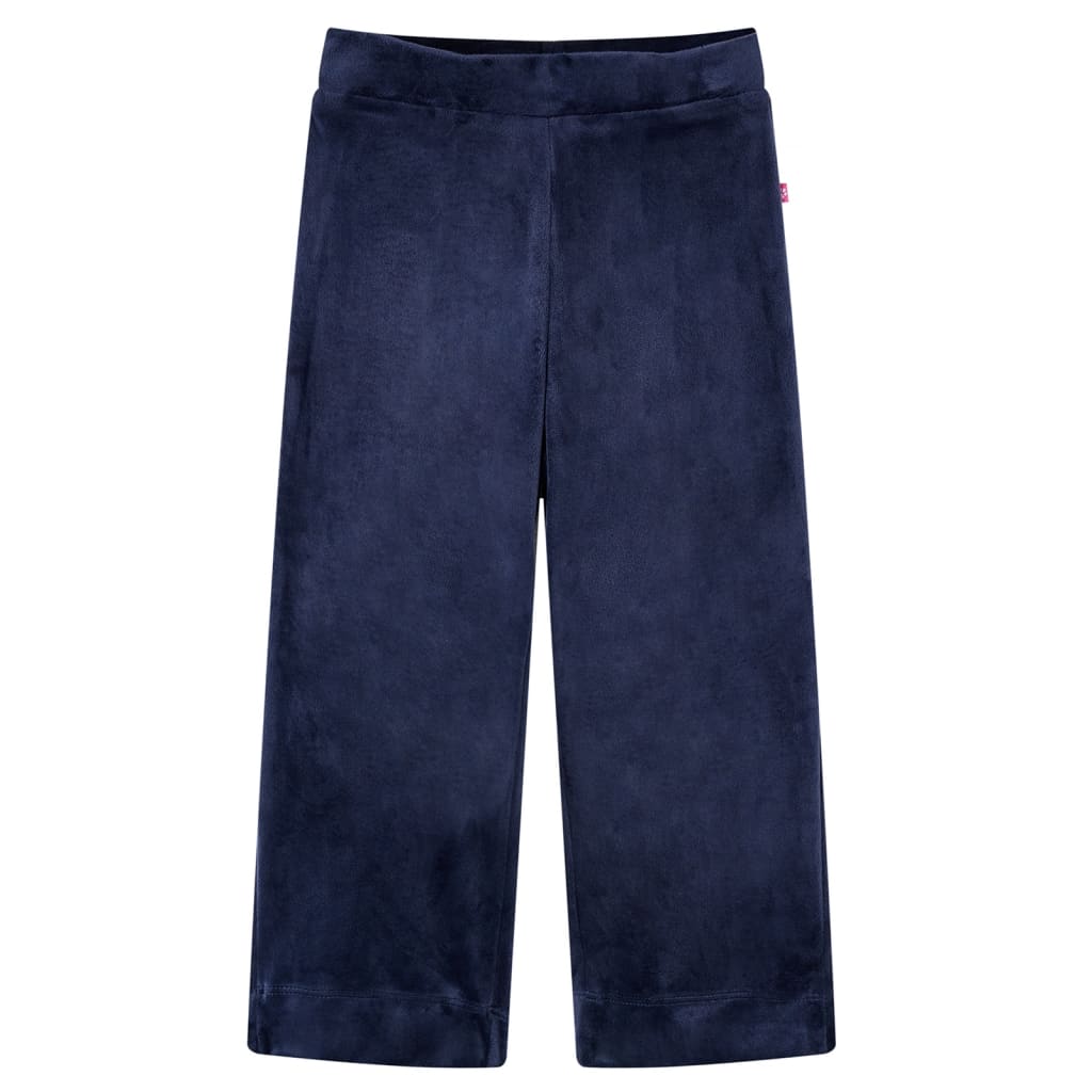 Kinderbroek fluweel 104 donkerblauw 104