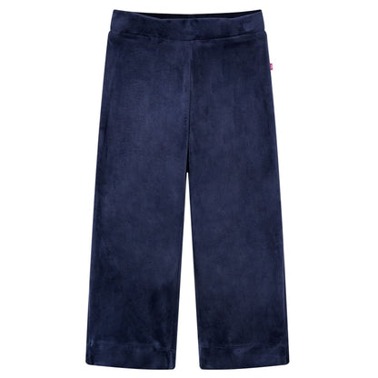 Kinderbroek fluweel 104 donkerblauw 104