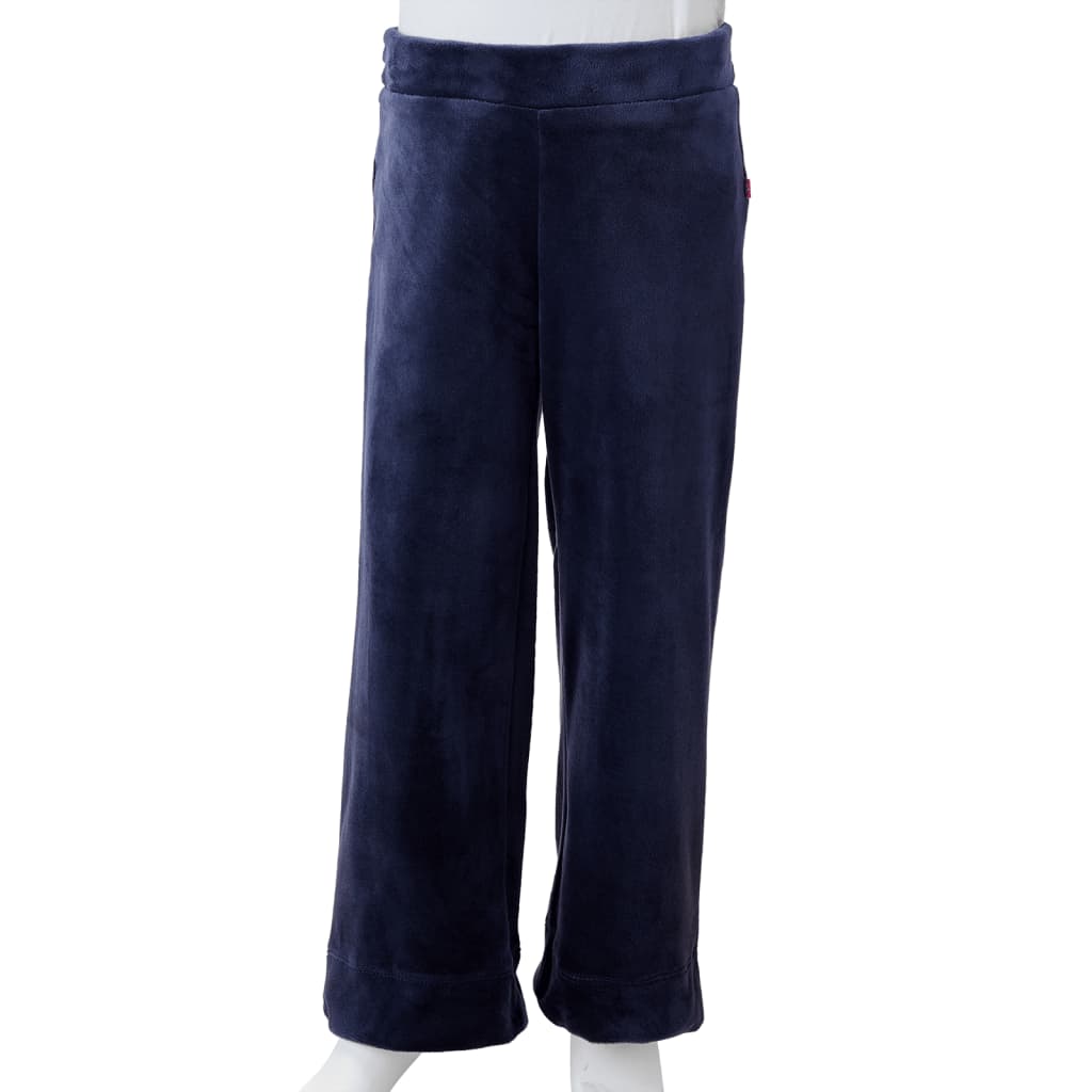 Kinderbroek fluweel 104 donkerblauw 104