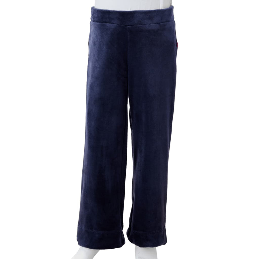 Kinderbroek fluweel 104 donkerblauw 104