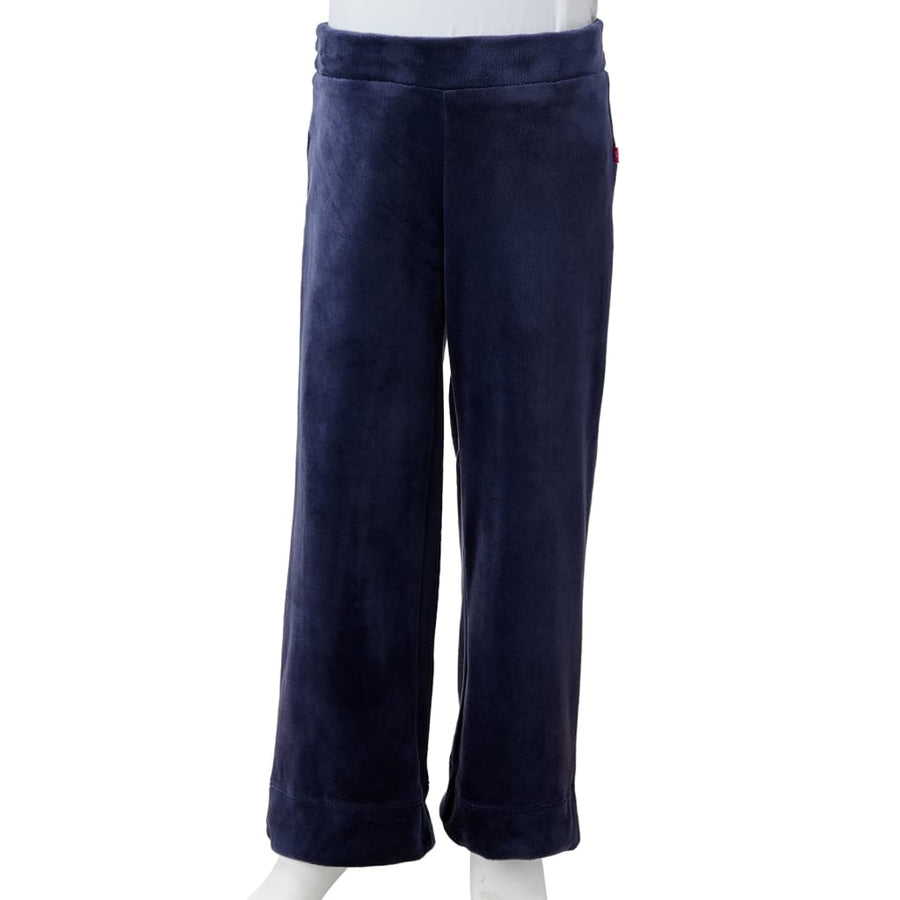 Kinderbroek fluweel 116 donkerblauw 116