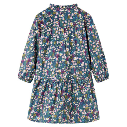 Kinderjurk met lange mouwen 92 donkerblauw 92