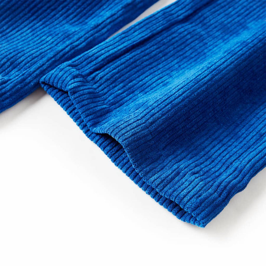 Kinderbroek 104 ribfluweel kobaltblauw 104