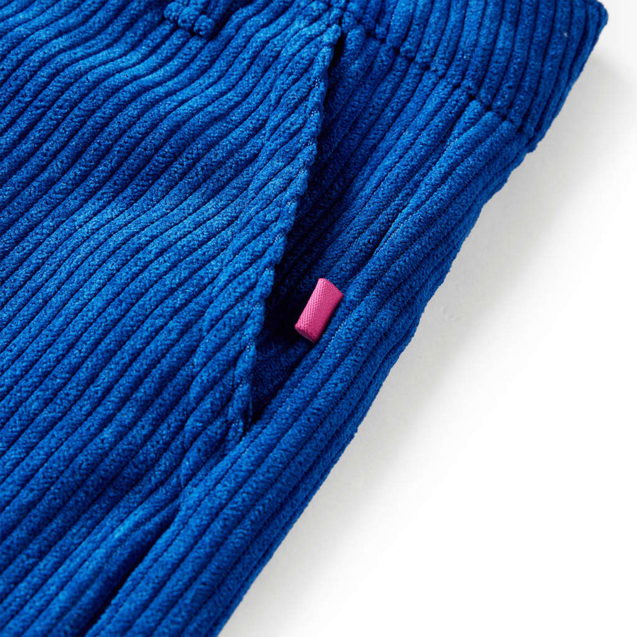 Kinderbroek 116 ribfluweel kobaltblauw 116