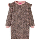 Kinderjurk 104 middelroze katoen