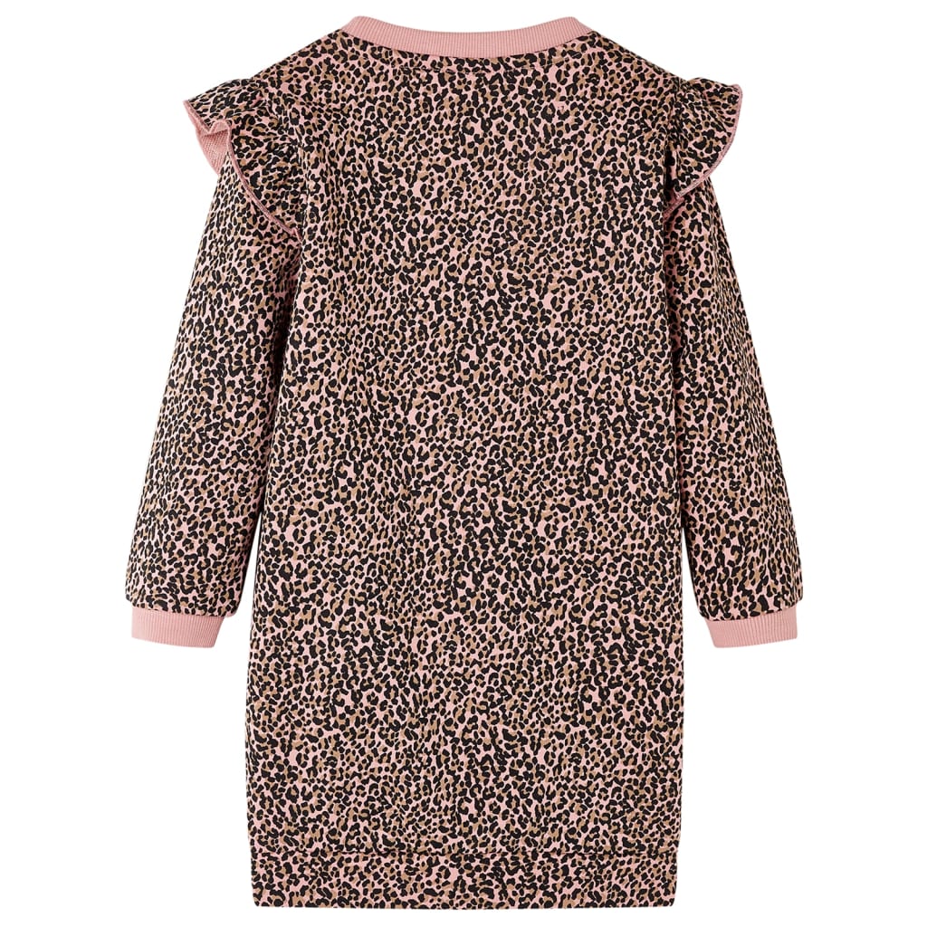 Kinderjurk 104 middelroze