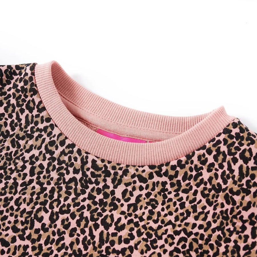 Kinderjurk 104 middelroze