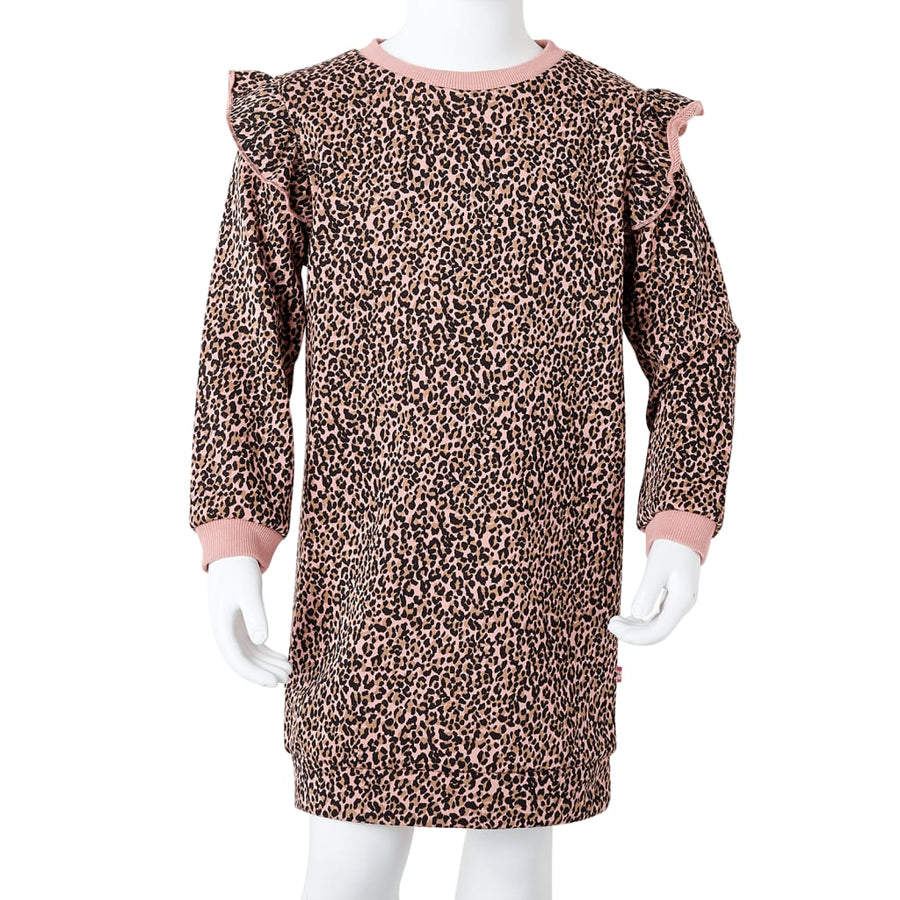 Kinderjurk 104 middelroze