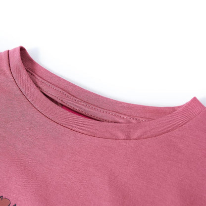 Kindershirt met lange mouwen 140 frambooskleurig 140