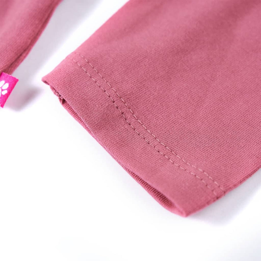 Kindershirt met lange mouwen 140 frambooskleurig 140