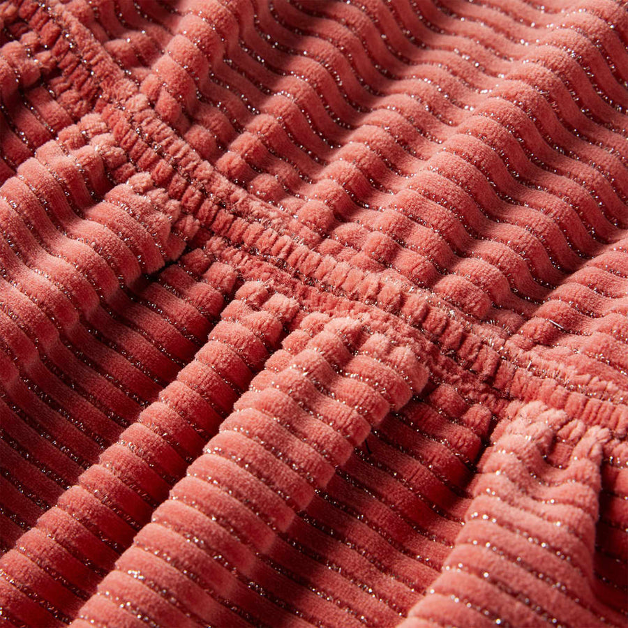 Kinderjurk met lange mouwen 116 middelroze