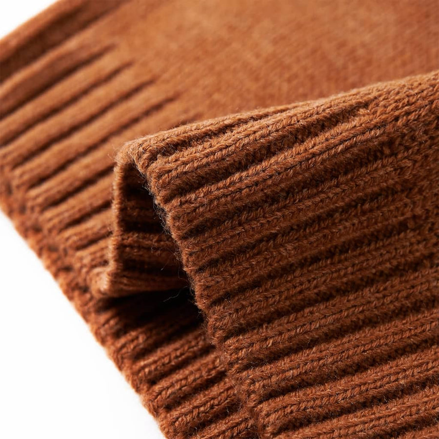 Kindertrui gebreid 104 cognackleurig Cognac