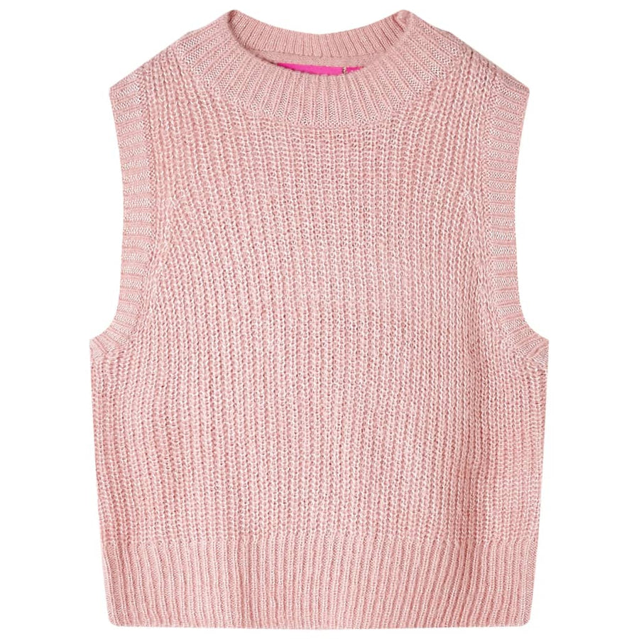 Kinderspencer gebreid 128 lichtroze 128