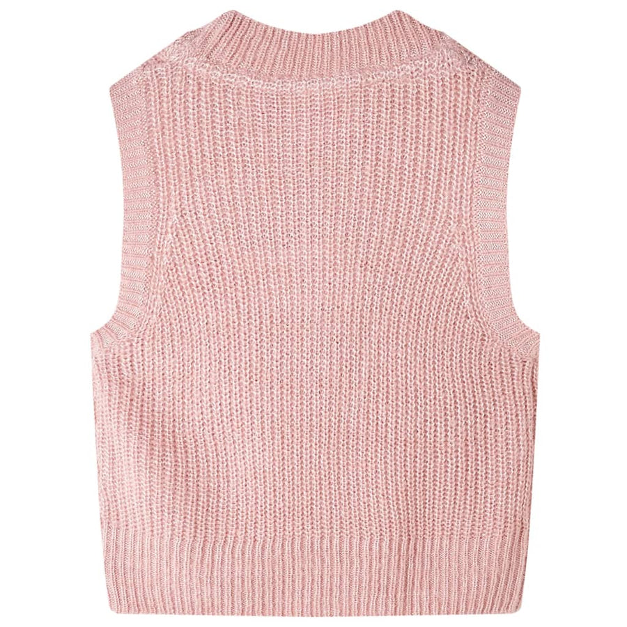 Kinderspencer gebreid 128 lichtroze 128