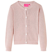 Knitted children's vest 92 soft pink