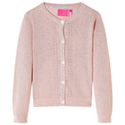 Knitted children's vest 104 soft pink