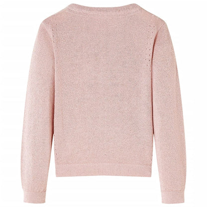 Kindervest gebreid 116 zachtroze Roze