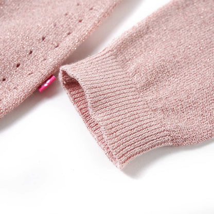 Kindervest gebreid 116 zachtroze Roze