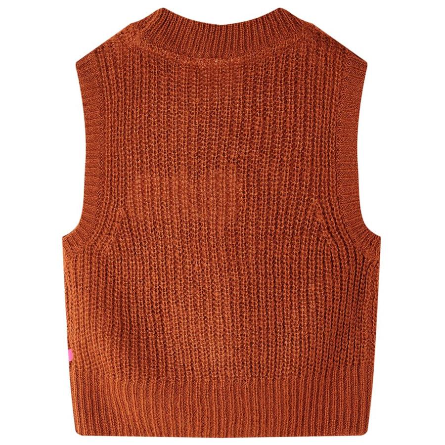 Kinderspencer gebreid 92 cognackleurig 92